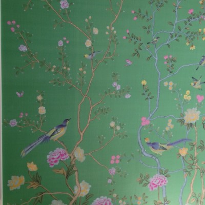 Installing de Gournay Handpainted Panoramic Wallpaper, London